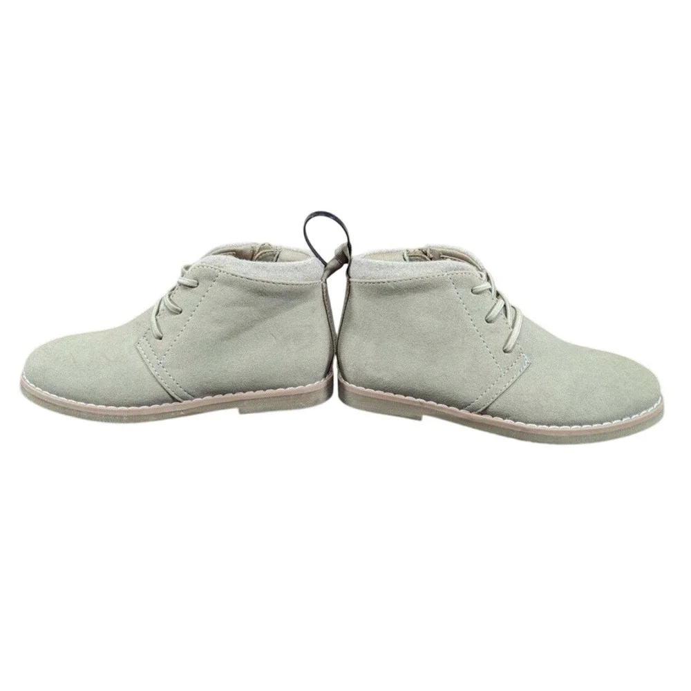 Nordstrom Kids Suede Chukka‎ Boots Tan Lace Up Zip Size 12M